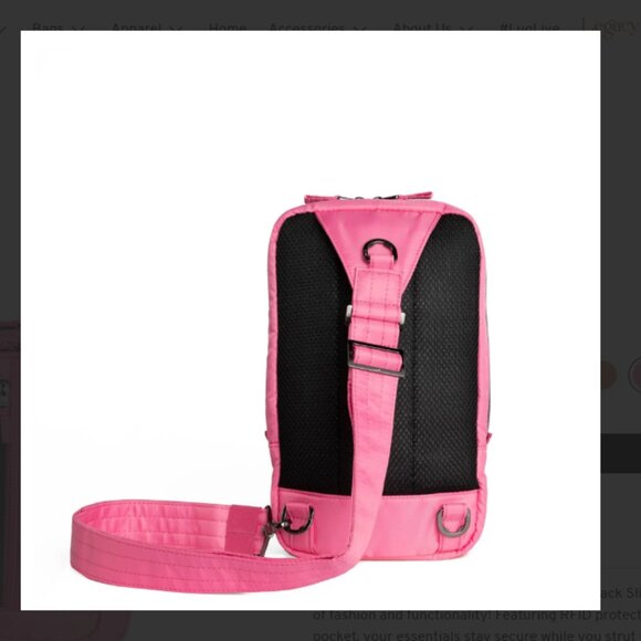 New (without tags) Lug Unisex Tailback Sling Bag in Perfectly Pink